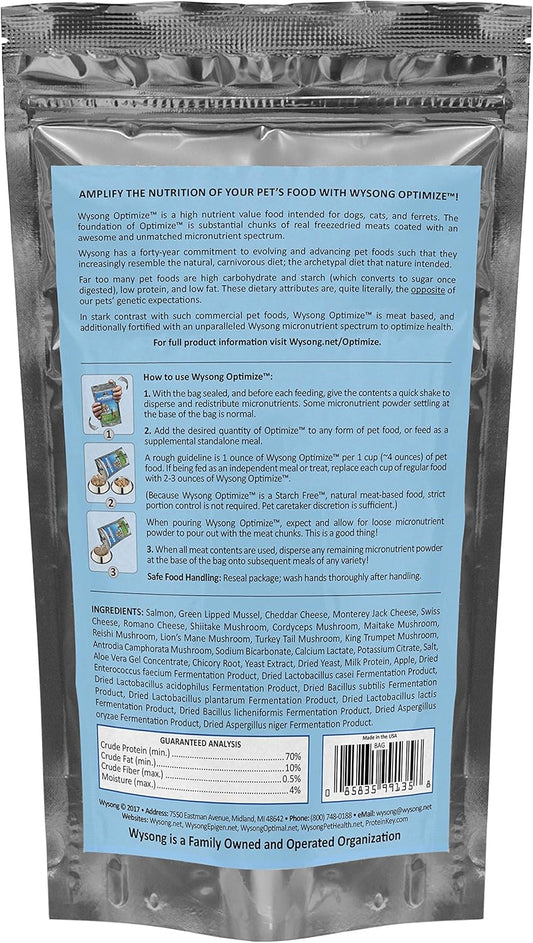 Wysong Optimize Wild Caught Salmon For Dogs, Cats & Ferret,7.5 Ounce (Pack of 1)