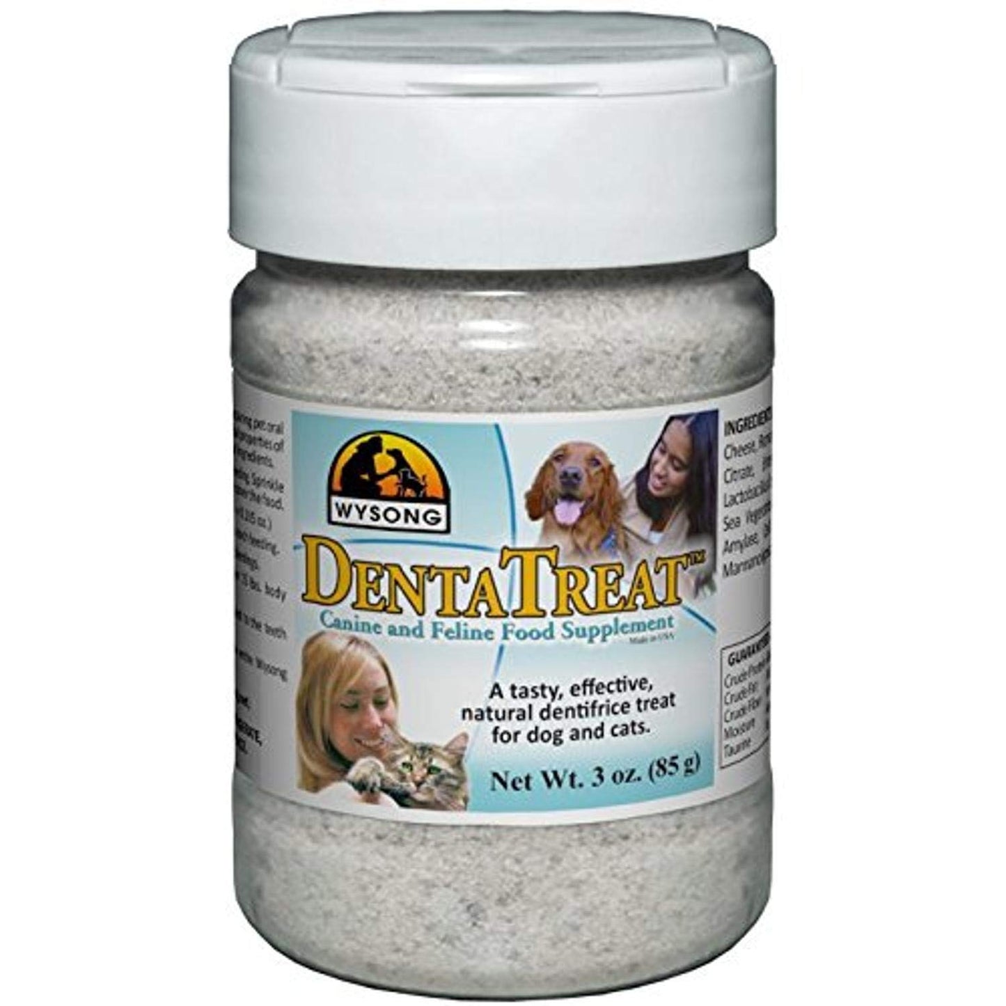 Wysong Dentatreat Canine/Feline - Dog/Cat Food Supplement - 9.5 Ounce Bottle