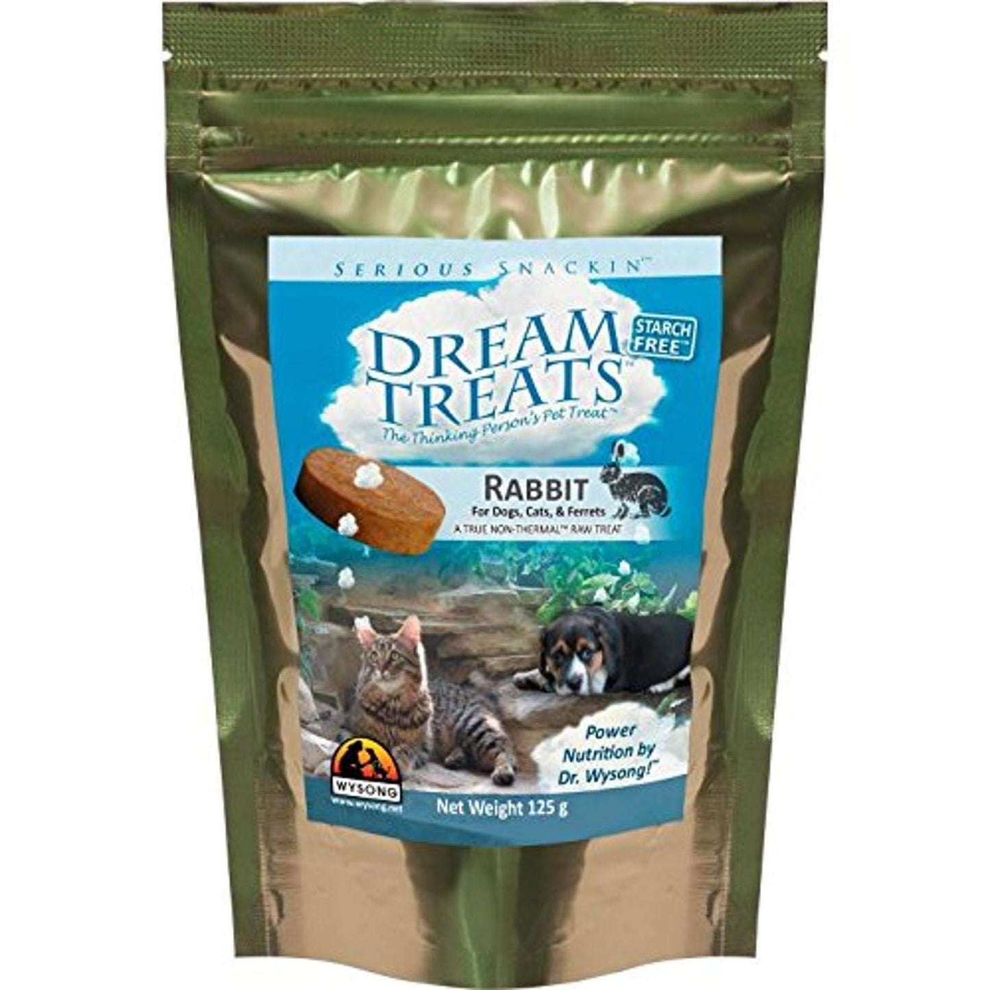 Wysong Dream Treats Chicken - for Dogs/Cats/Ferrets - Raw Food - 4.9 Ounce Bag