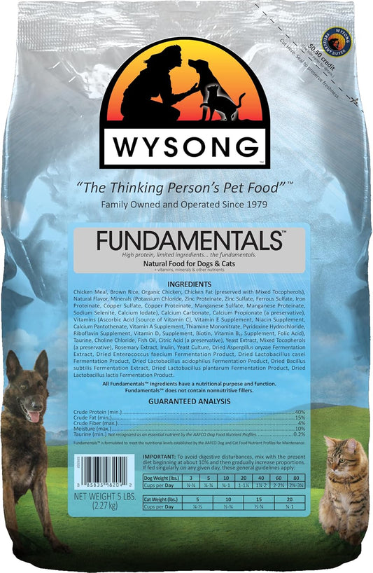 Wysong Fundamentals Canine/Feline Formula Dry Dog/Cat Food, 5 lb